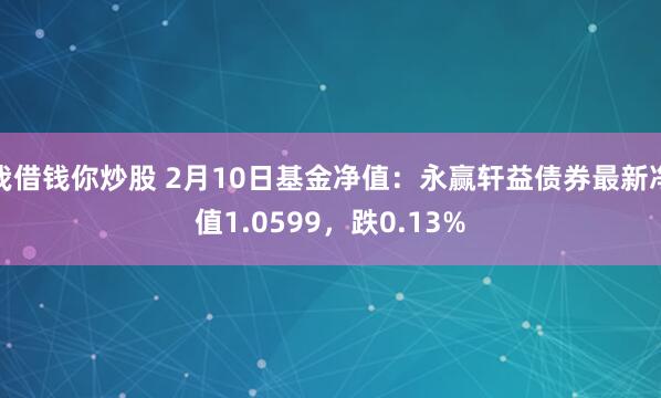 我借钱你炒股 2月10日基金净值：永赢轩益债券最新净值1.0599，跌0.13%