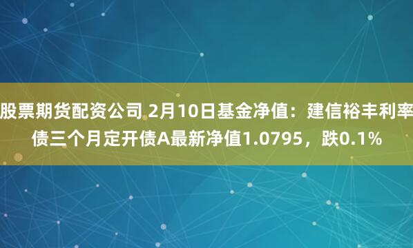 股票期货配资公司 2月10日基金净值：建信裕丰利率债三个月定开债A最新净值1.0795，跌0.1%